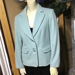 Sea Foam Louben Wool/Cashmere Blazer